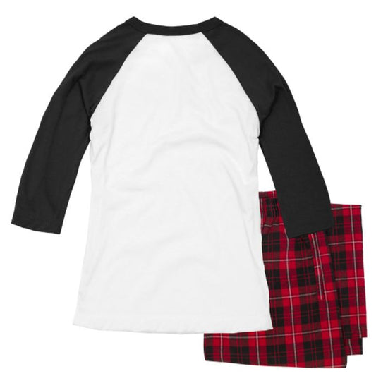 Xmas PJs Set Bear Family (Custom Last Name) Long Sleeve Raglan with Pants