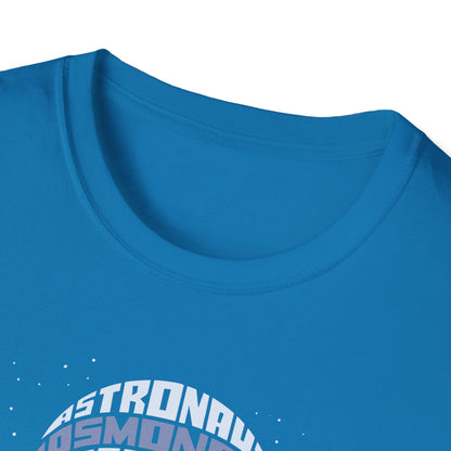 Astronaut Typography T-Shirt — Retro Space Explorer Word Art Tee