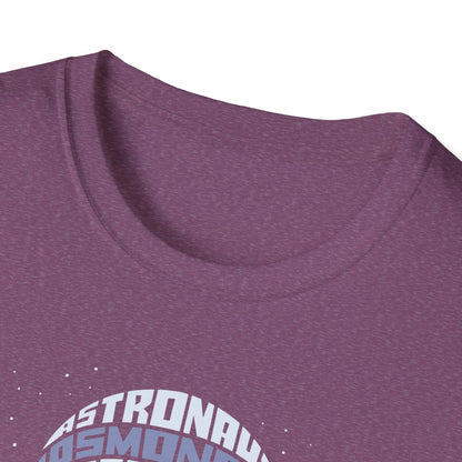 Astronaut Typography T-Shirt — Retro Space Explorer Word Art Tee