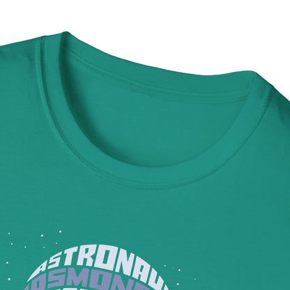 Astronaut Typography T-Shirt — Retro Space Explorer Word Art Tee