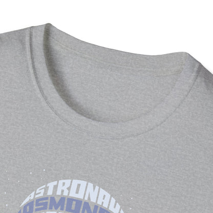 Astronaut Typography T-Shirt — Retro Space Explorer Word Art Tee