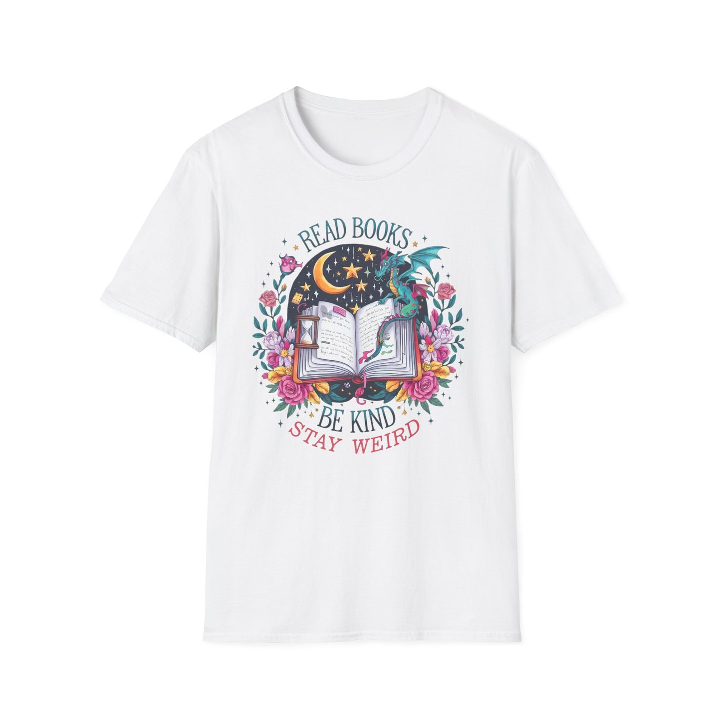 Read Books, Be Kind, Stay Weird T-Shirt — Magical Booklover Tee