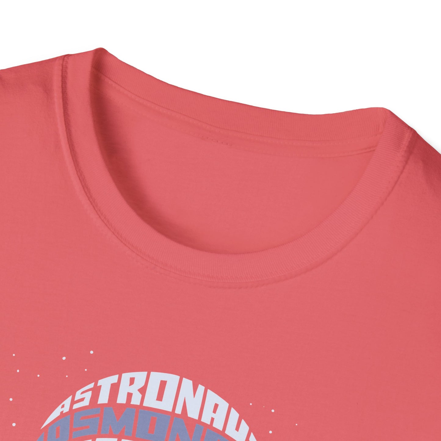 Astronaut Typography T-Shirt — Retro Space Explorer Word Art Tee