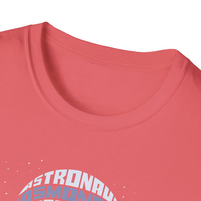 Astronaut Typography T-Shirt — Retro Space Explorer Word Art Tee