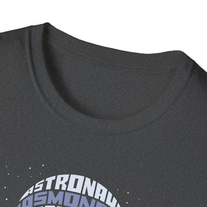 Astronaut Typography T-Shirt — Retro Space Explorer Word Art Tee
